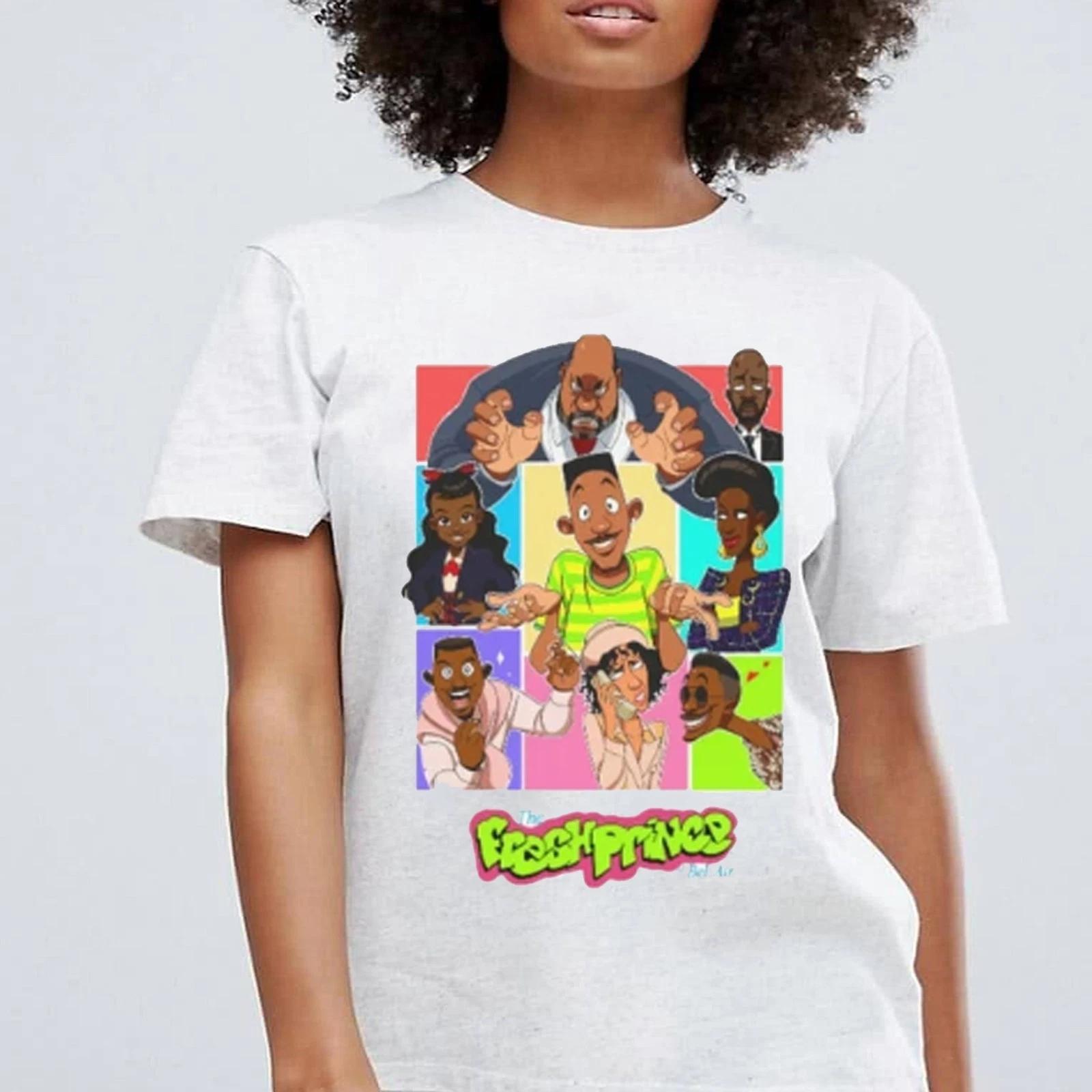 

The Fresh Prince of Bel‑Air Cartoon Graphic Tee, Retro 90s TV Show Fans Shirt 3XL