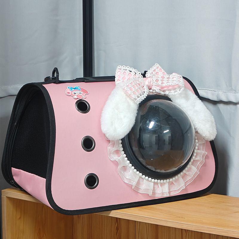 Big Ears Pet Carrier: Cute Single-Shoulder Cat & Dog Bag, Backpack for Outings, Meile Rabbit Bag