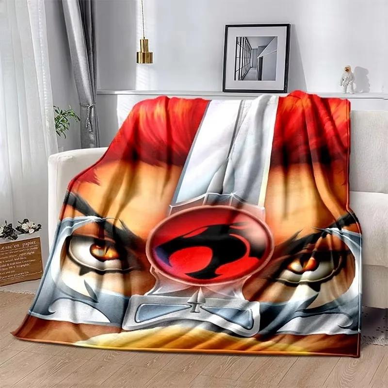 Fashion Cartoon Thundercats Printed Blanket Picnic Blankets Warm Blanket Soft and Comfortable Blanket Home Travel Birthday Gifts