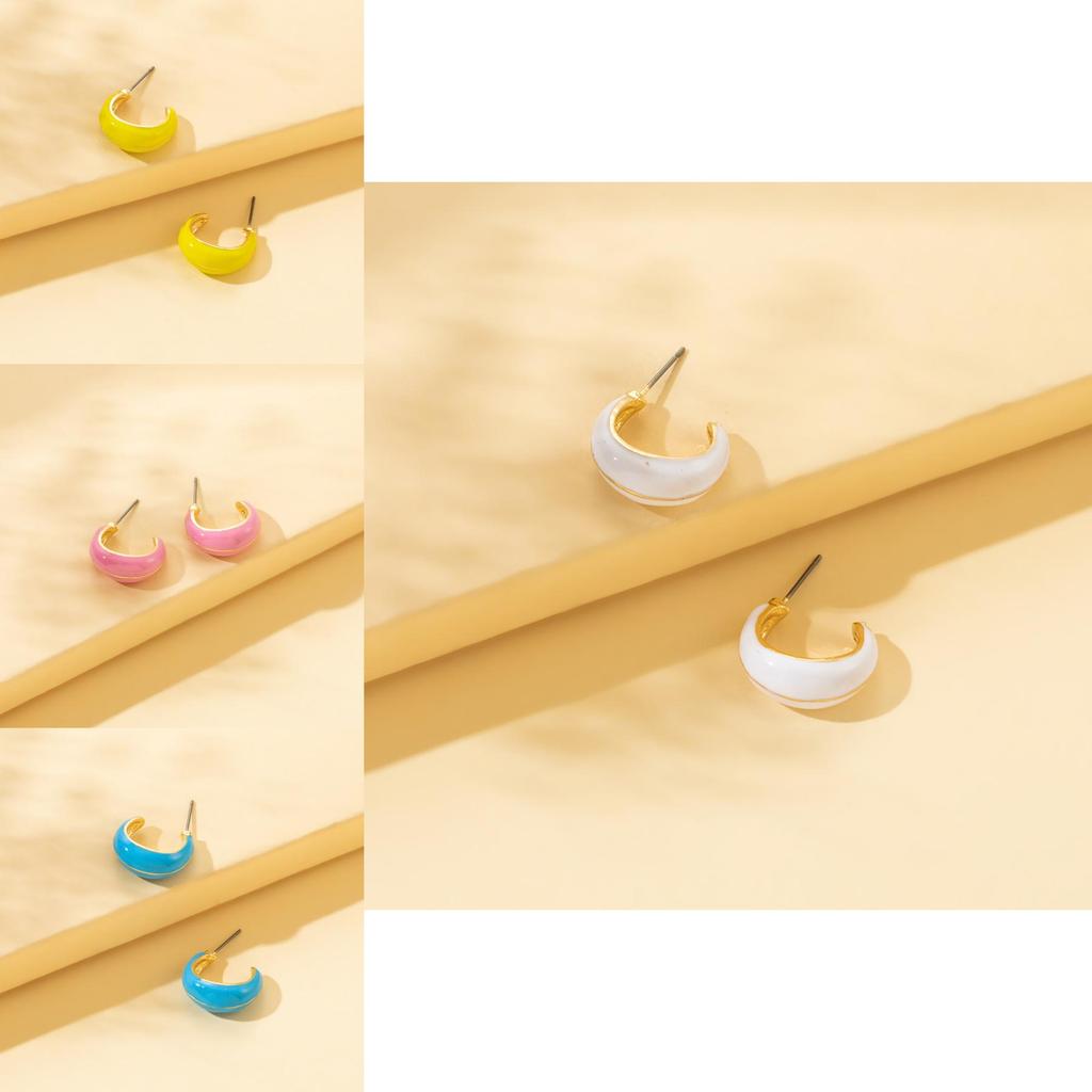Geometric Stylish Elegant Earrings With Pearl Trendy Accessories Summer