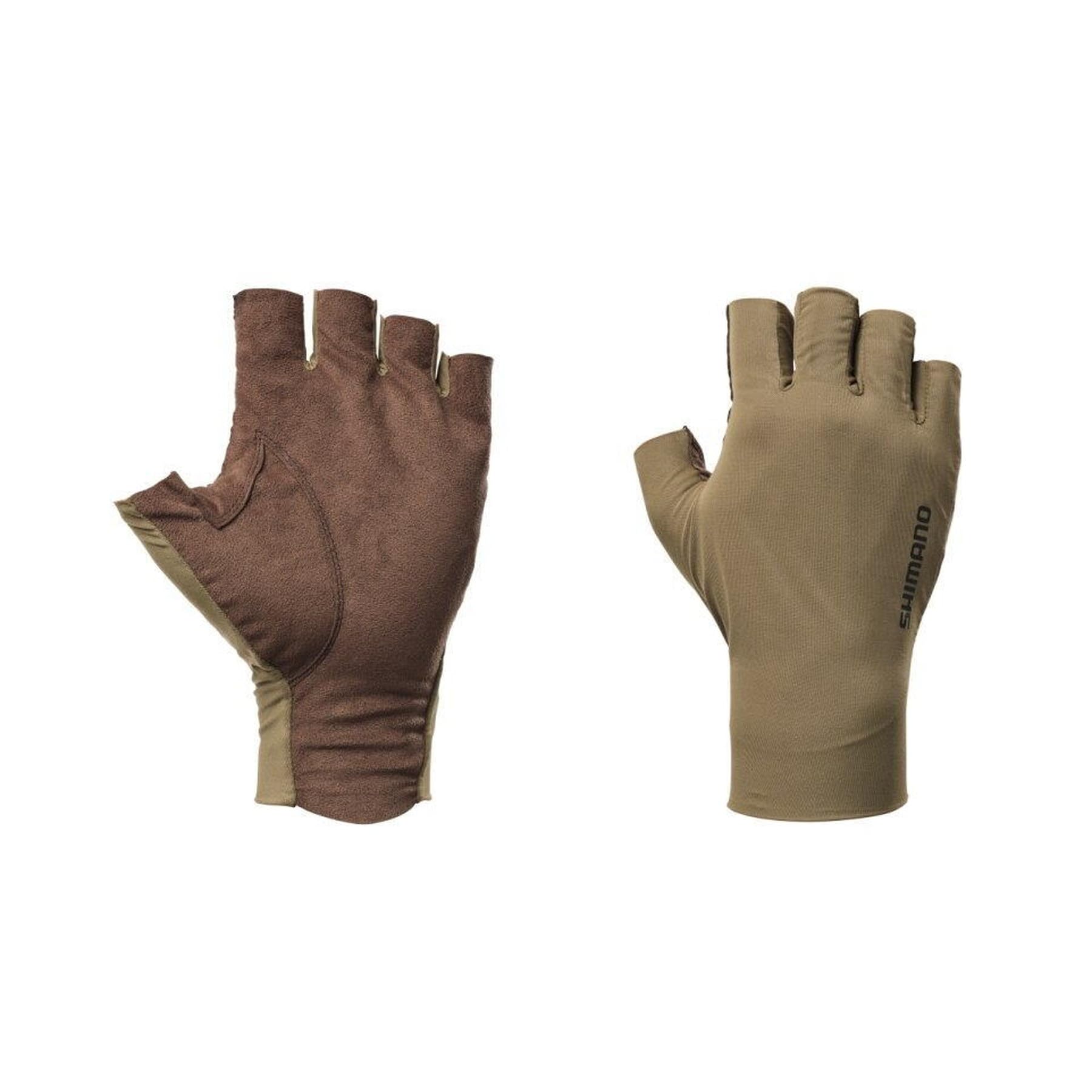 Перчатки Shimano 05 Sensitive Размер 2XL, 5-пальцевый крой, GL-007Y, Хаки,