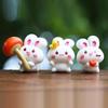 Micro-Simulation Cute Rabbit Series Figurines: DIY Scenery and Decoration Ornaments