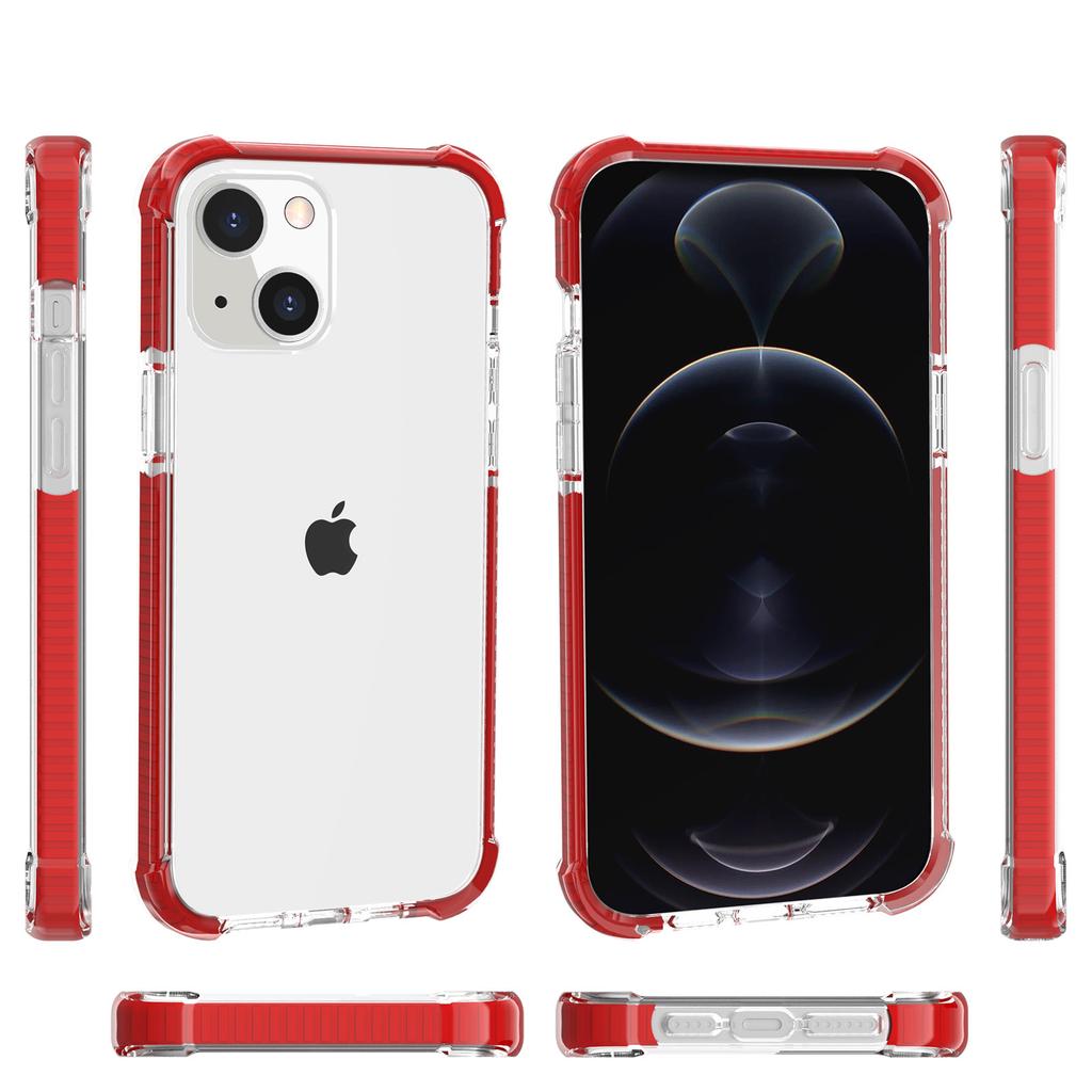 Applicable To Apple 13 Acrylic Mobile Phone Case iPhone13 Transparent Three-in-one Airbag Anti-drop Hard Case Factory Wholesale