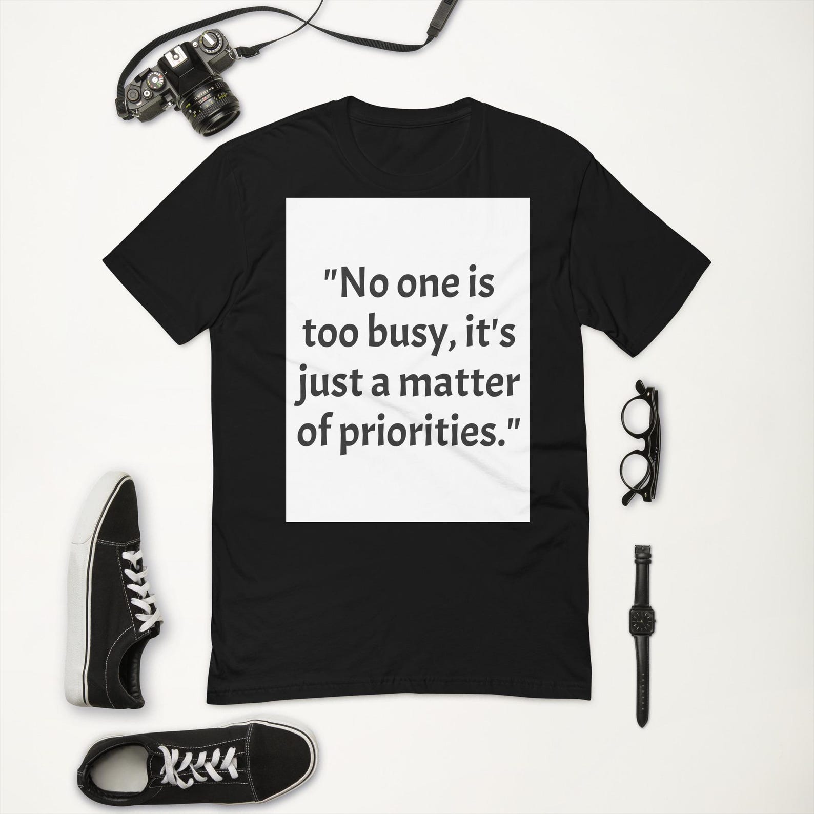 BlkWt.Co - Chapters: No one is too busy - Short Sleeve T-shirt XL