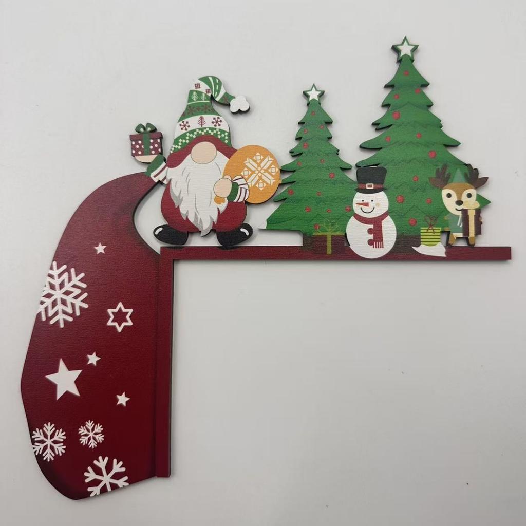 Christmas Wooden Ornament Christmas Party Decoration Xmas Santa Claus Snowman Pendants Navidad Natal New Year Gift 2026
