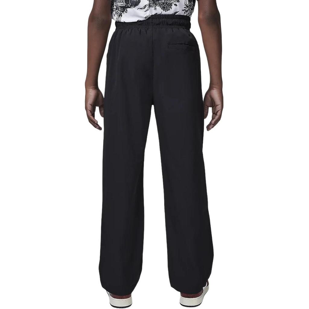 Jordan MJ Essentials Statement Comfortable Versatile Solid Color Casual Pants Kids Bottoms Black HQ7193-010