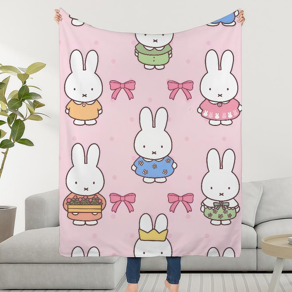 M-MiffyS-ES Cartoon Cute Blanket Soft Warm Furry Throw Super Kids Toys Bed Sofa Car Cradle