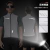 [Santic] Cycling Vest Windbreaker Spring/Summer Windproof Reflective (White M)