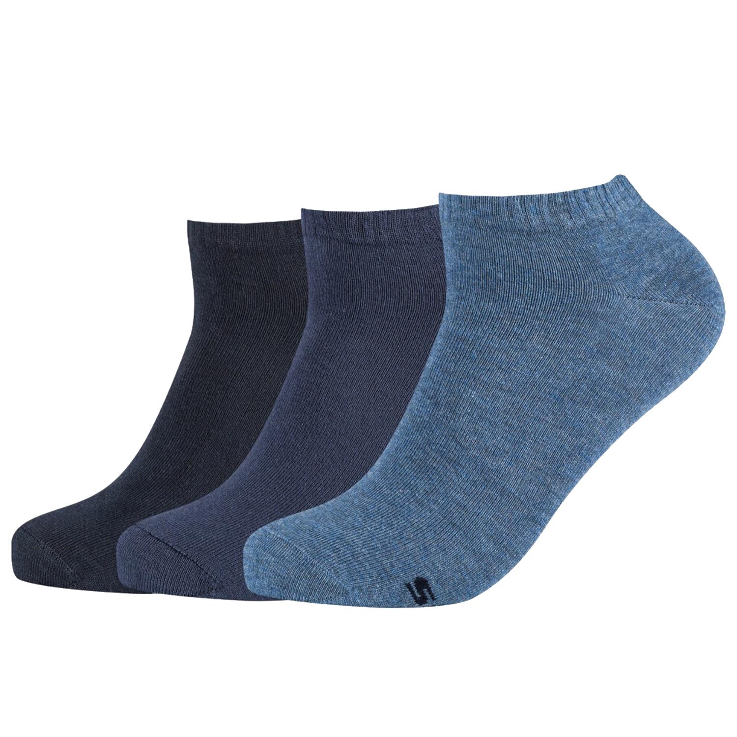 Skechers Meias de tênis masculinas 3PPK, meias azuis unissex 39-42 azul