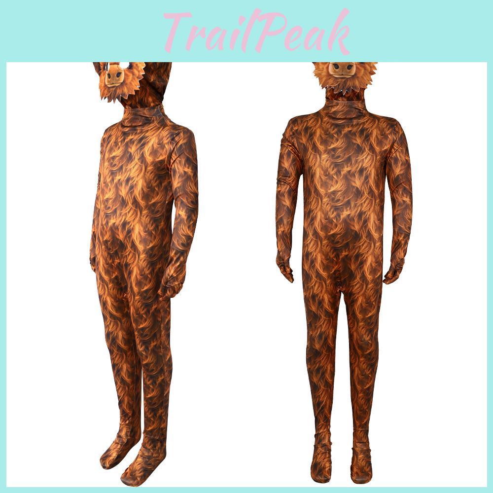 New Zealand Scottish Cow Cosplay  Bodysuit Stage Performance Outfit Halloween