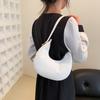 Retro Minimalist Crescent Bag 2023 New Women's Bag Street Fashion Shoulder Bag Trendy Armpit Bag