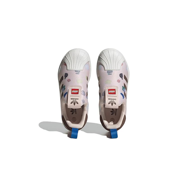 Adidas LEGO X Superstar 360 C Allover Print - Wonder Quartz Kids Sneakers Pink Earth-Strata Blue-Royal IF2168