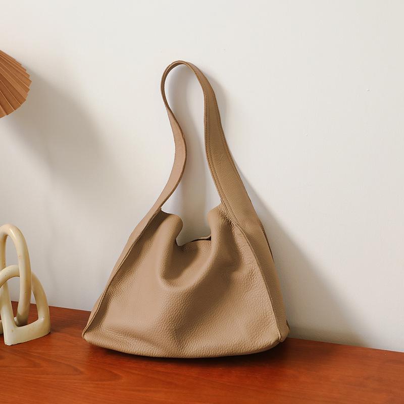 Borsa a mano da donna in vera pelle, borsa casual di grande capacità, borsa a tracolla da donna, vera pelle