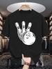 Unisexs Silhouette Bowling Ball Pins Graphic Tee Simple Sport Print O Neck Short Sleeve Cotton Tops For Bowling Fan Player Unisex