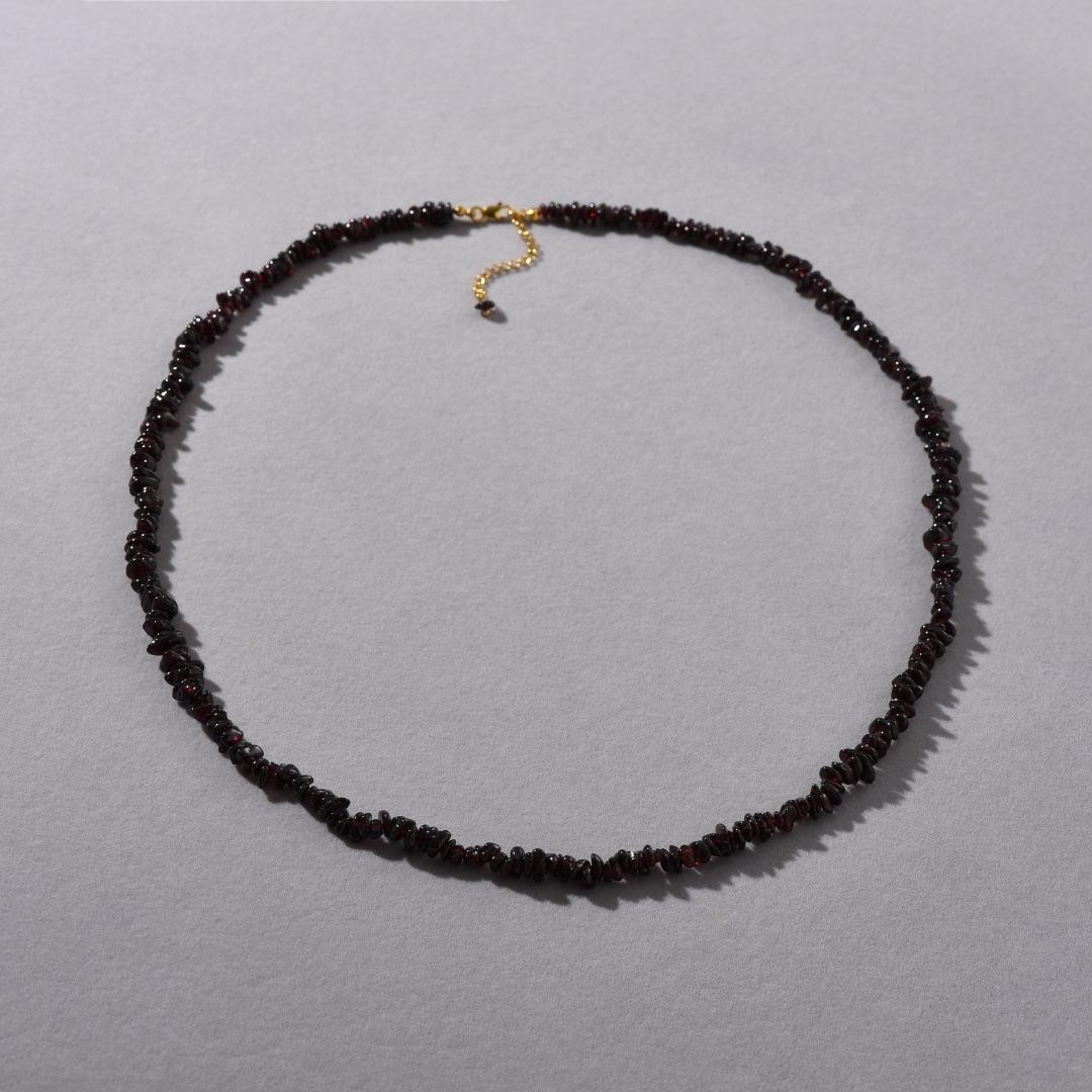 Нишевая Ретро Мода Личность Неправильная Гранатовая Бусина Цепочка на Ключицы Простая Ежедневная Цепочка для Наслоения Свитера