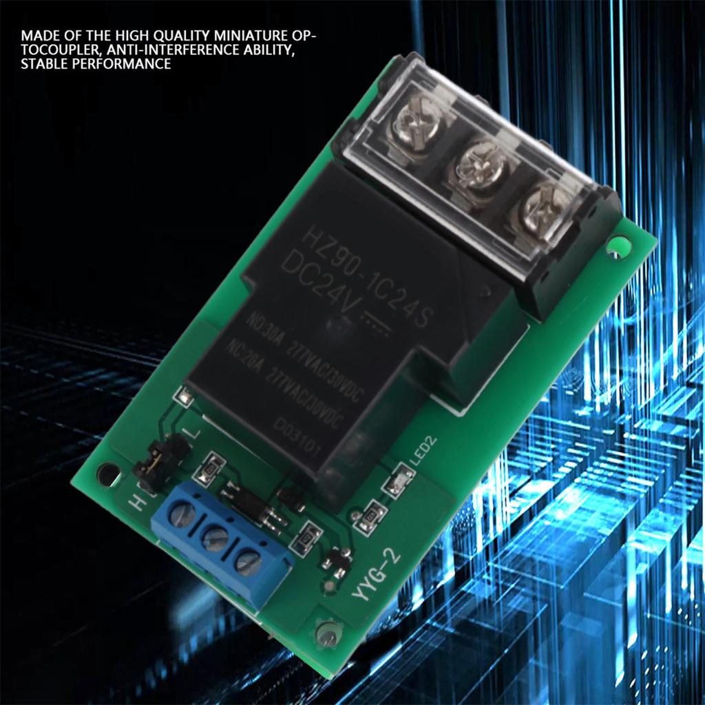 High Power One Way HighLow Level Trigger Optocoupler Isolation Relay Module 30A YYG?2 DC24V