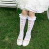 Ballet Inspired Lace Trim Leg Warmer for 3-13Y Girls Stretchy Ribbed Cuffs Soft Combed Cotton Leggings Accessories