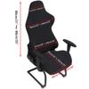 Game Chair Cover Slipcover Stretch Seat Chair Cover for Leather Computer Reclining Racing Ruffled Gamer Chair Protector