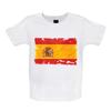 Spain Grunge Flag Style - Kids T-Shirt Tees Top - Madrid Barcelona Travel