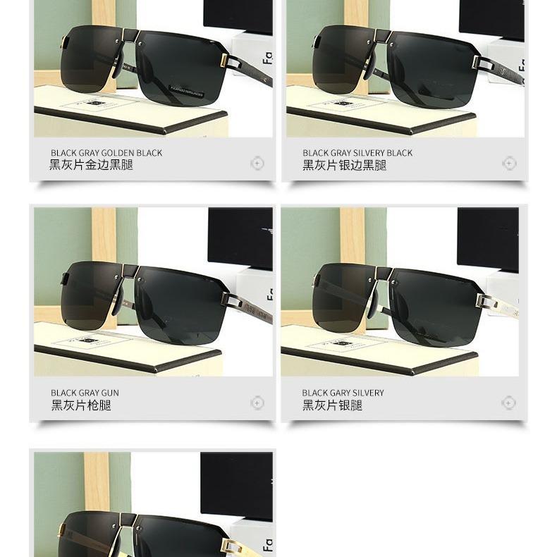 Okulary przeciwsłoneczne polaryzacyjne Męskie okulary Hipster Oczy Osobowość Trend Ochrona 8758 Kierowca Kierowca Okulary do jazdy