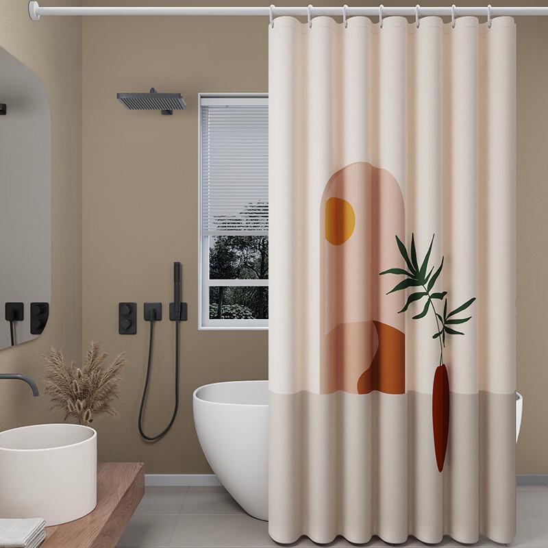 Xihe Bathroom Shower Curtain 120cm W x 200cm H
