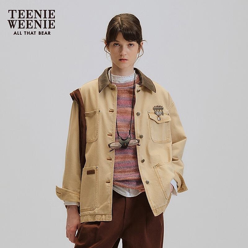 Teenie Weenie Women's Bear Letter Spring Jacket