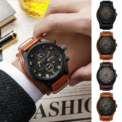 Men's Waterproof Luminous Running Alarm Clock Watch