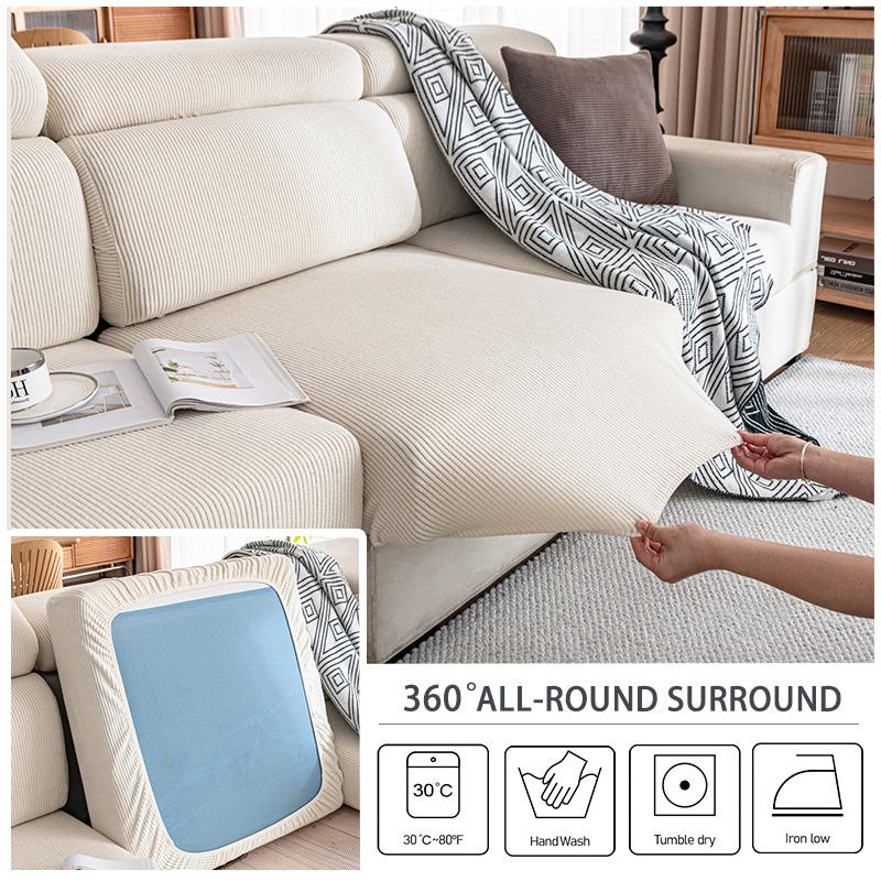 Sofa Seat Cushion Covers Stretch Sofa Slipcovers Couches Furniture Protector For Sectional Armchair Loveseat Pets Kids