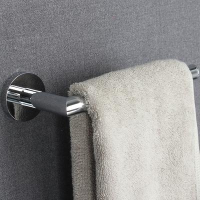 Gancho de Toalla Cuadrado Cromado Montado en la Pared Barra de Toallero Aleación de Zinc Soporte de Toallero Anillo de Toalla Pulido Para Cocina Baño 5780