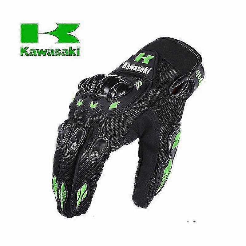 2025 Kawasaki Motorcycle Gloves Breathable Full Finger Racing Gloves Outdoor Sports Protection Riding Cross Dirt Bike Gloves Motorcycle Gloves