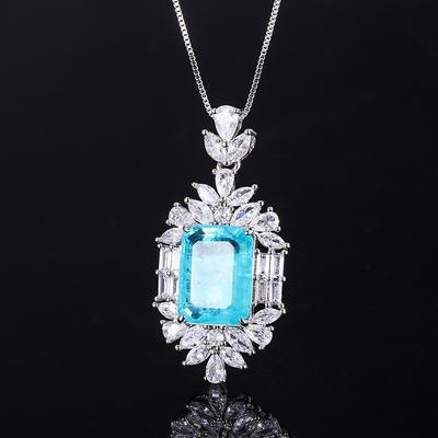 Jewelry Whole Body Simulation Paraiba Large Pendant Main Stone Size 12 * 16