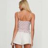 European and American women's fashion sexy babes polka dot suspender top
