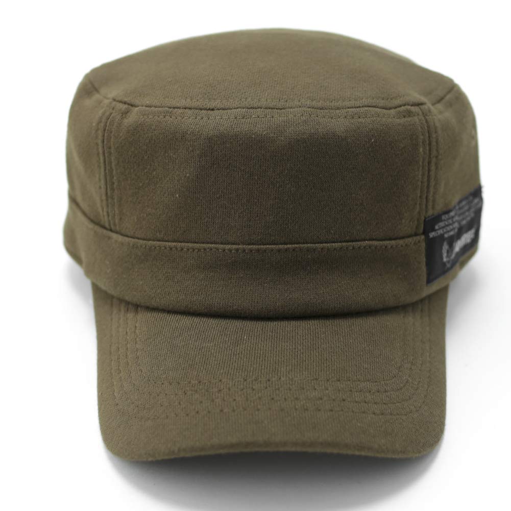 AVIREX Mini Fleece Sweat Standard Work Cap Hat De Gaulle Men's Golf Cap Khaki