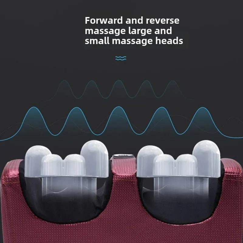 Massageador de Pés com Aquecimento Infravermelho com Nós Rolantes Shiatsu Massagem de Panturrilha com Compressão de Ar Relaxamento Muscular de Tecido Profundo