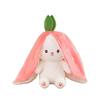 Strawberry Rabbit Plush Toy - Carrot Rabbit Cushion Doll, Perfect Children's Day Gift for Girlfriend