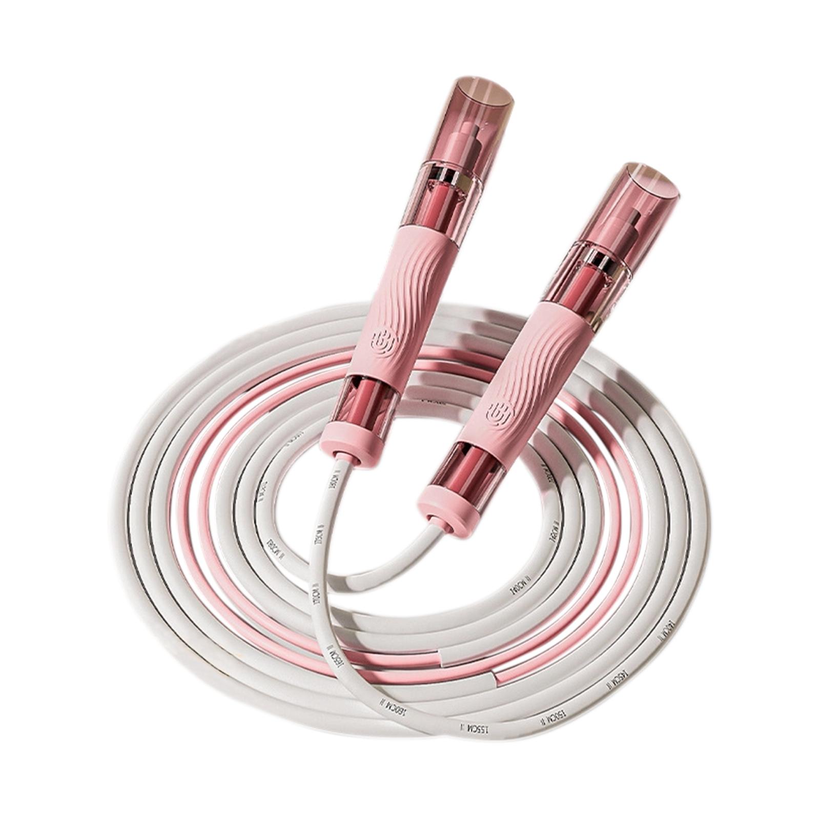 Children s Speed  With Bearings For Primary School Students, PE Exam Speed-up Rope, Knotted Rope розовый