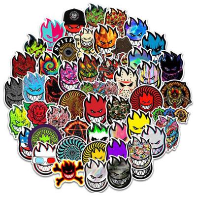 50 Piece Spitfire Dark Skull Style Horror Comic Sticker Mobile Laptop Luggage Skateboard Bike Sticker