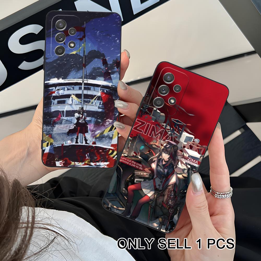 Arknights Zima Matte TPU Mobile Phone Case for Samsung Galaxy A56 55 54 53 52 51 36 35 34 23 16 15 5G Colorful Cover