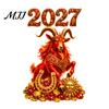 Decorative Home Window Cover 2027 Gemstone Sheep Static Sticker, PVC Waterproof Cling, Removable Electrostatic Adsorption Film Glass Decals for Store