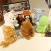13cm Kawaii Dog Capybara Elephant Rabbit Tortoise Panda Cat Plush Doll Home Table Decoration Christmas Birthday Gifts