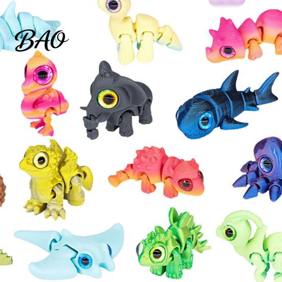 Winter Holiday Activities 3D Printed Animal Advent Calendar, 24-Day Dinosaur Ocean Land Fun Interactive Toys for Kids Figure Countdown Set, Christmas
