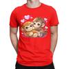 Classic Funny Graphic 100 Cotton Tshirt Cute Monkey Hugging Plush Tops Tees For Unisex