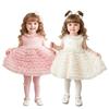 Baby Girl 1st Birthday Dress Solid Sleeveless Tiered Cake Skirt Fluffy Princess Party Gown Elegant Vest