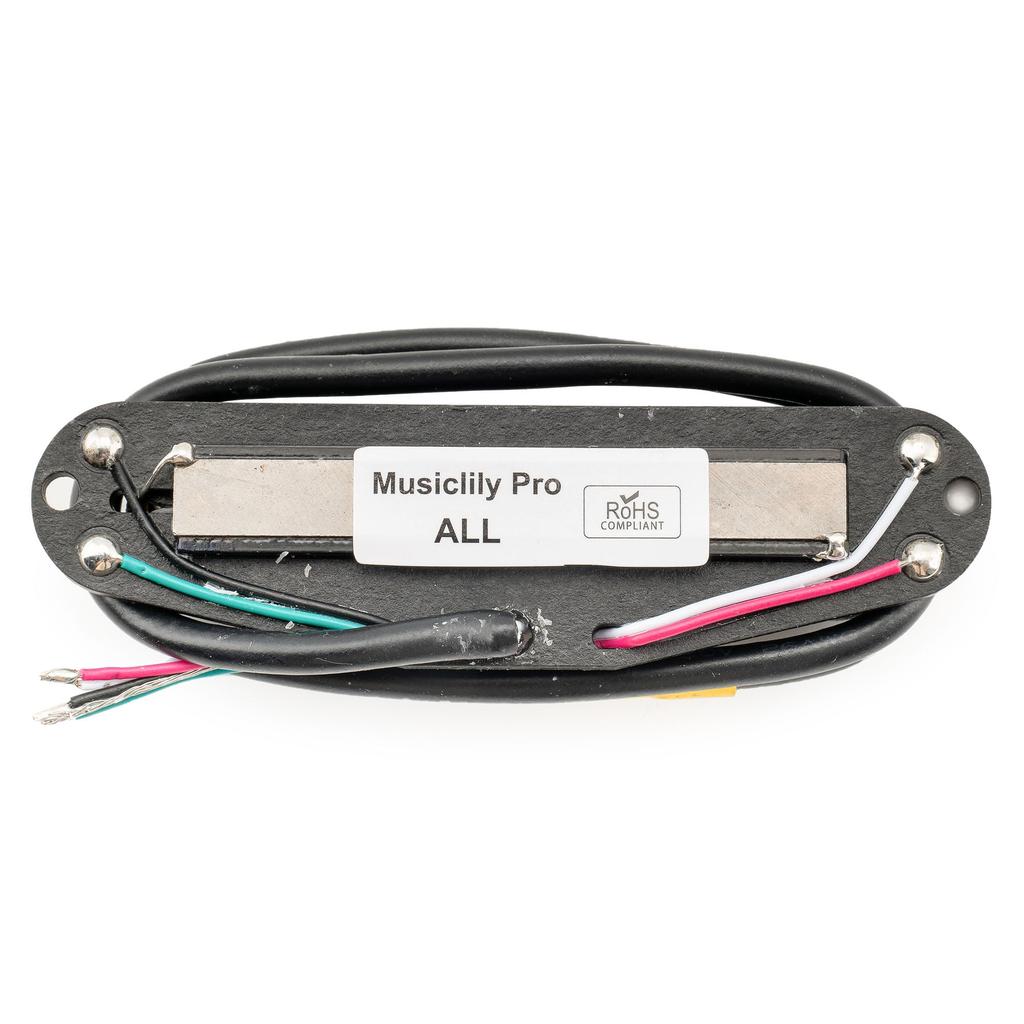 Musiclily Pro Alnico 5 Humbucker Super Distortion for Stratocaster Electric Black Black Rails ST-DPHA Single-Size Pickup, 13.2K, Guitars, Body,