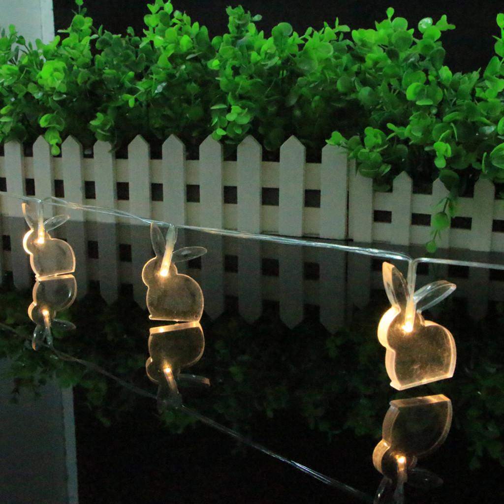 Easter Bunny String Lights Decorative Lights 10 LED Battery Type 1.65M