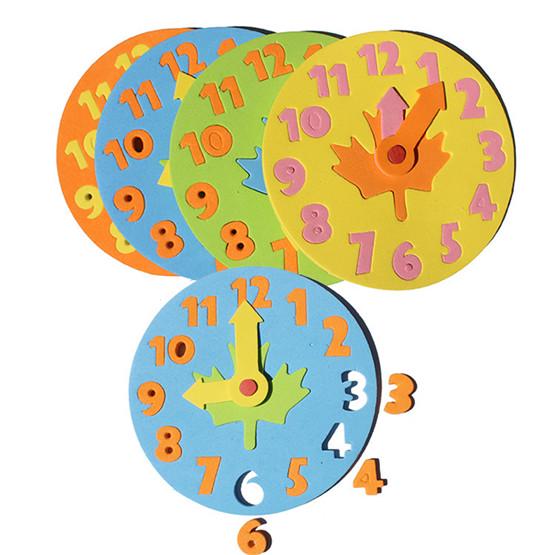 Tidlig læring Utviklingspedagogisk Leketøy Skumklokke Jigsaw Kids Puzzle Gift