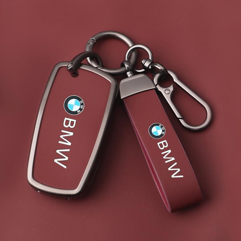 Zinc Alloy Leather Car Key Case Cover Shell For BMW F 3 5 7 Series X3 X5 F10 F20 F30 F40 E90 E92 E93 CAS4 FEM EWS5 Sticker cyhk37