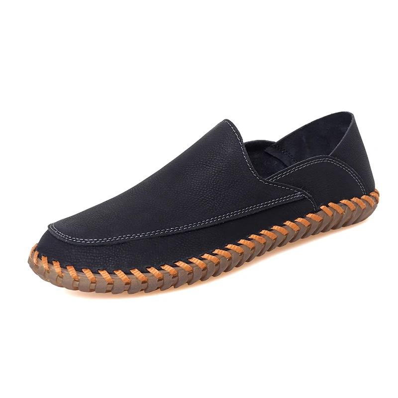 Fashion New Handmade Mens Casual Shoes Leisure Slip On Shoes Fashion Outdoor Sneakers Lightweight Comfy Man Loafers Breathable Moccasins