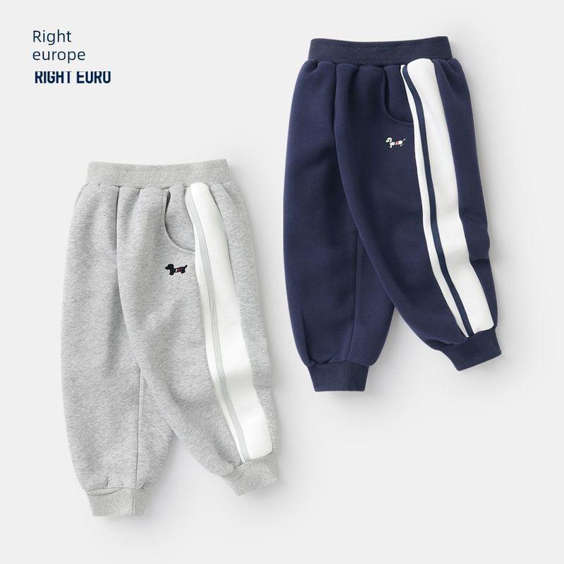 Right European Style Boys' Long Pants, Spring Outdoor, 2025 Spring New Children's Clothing, Spring Wear, Children's Long Trousers