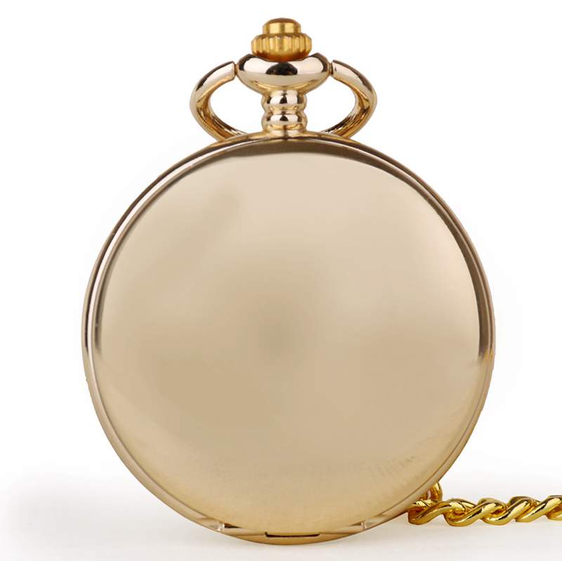 

Fashion Polish Smooth Quartz Pocket watch Special Ruman Number Dial Pendant Necklace Men Women Fob Watch Gifts for Men золотий